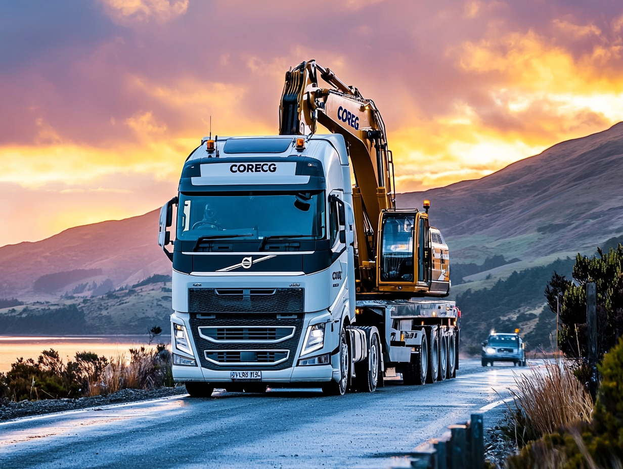 Envio de escavadoras usadas y nuevas - Coreg
